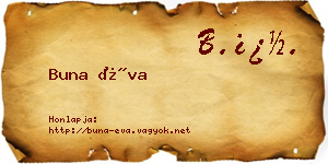 Buna Éva névjegykártya