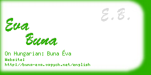 eva buna business card