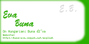 eva buna business card